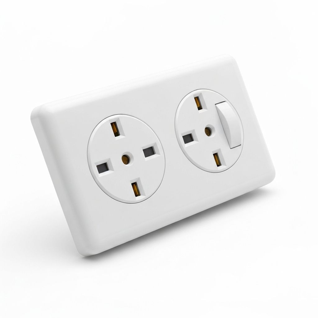 MK 13A Double Socket Switched